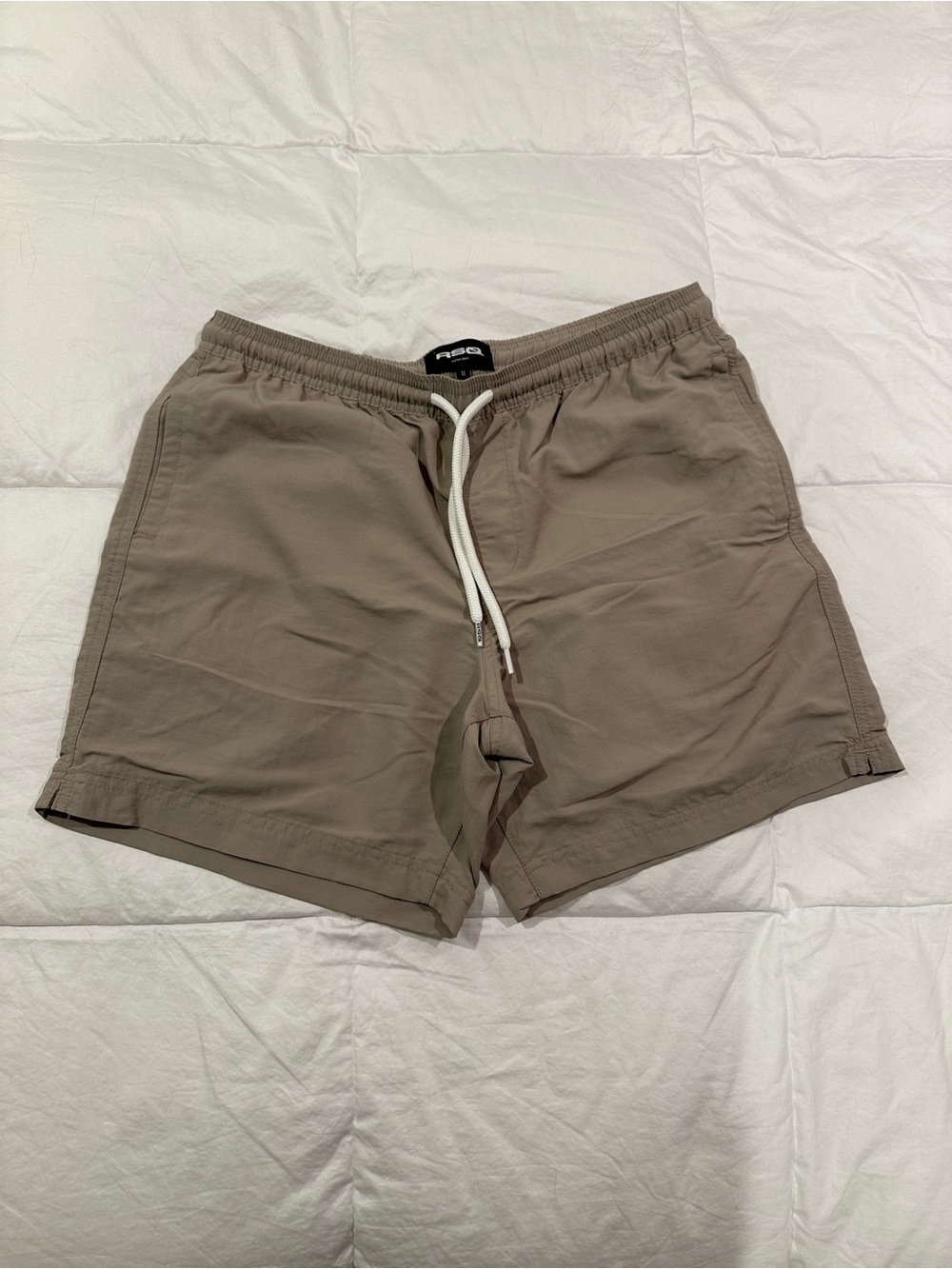 RSQ Men's Drawstring Athletic Shorts - Taupe Brown